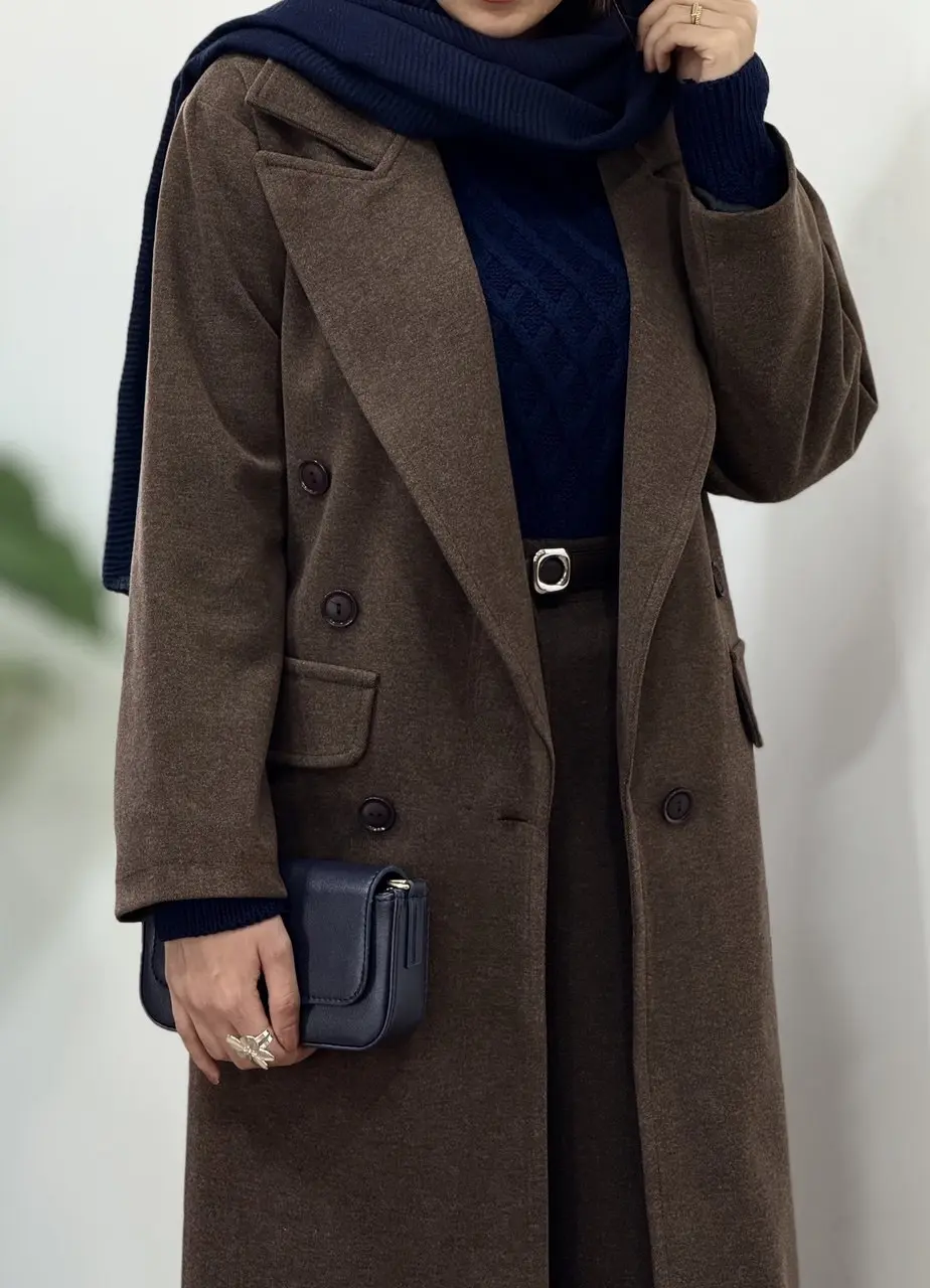 پالتو فوتر بلند آستردار آیسو نهال